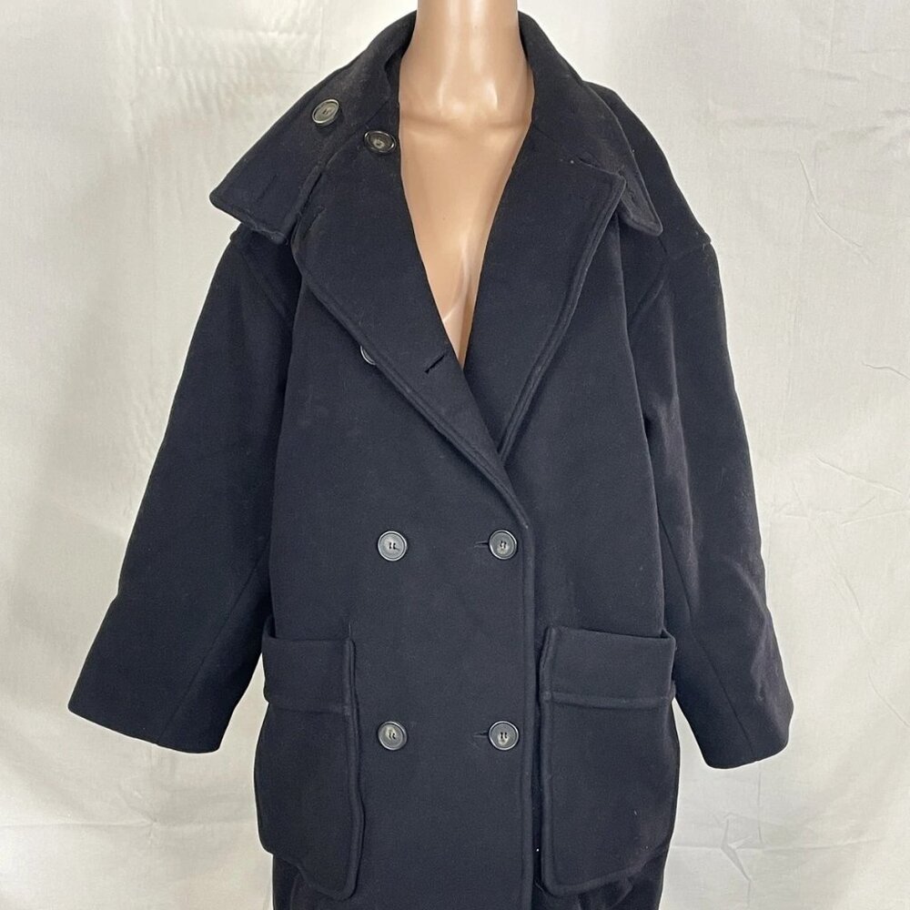 NEW VANESSA BRUNO Women’s Wool Coat Size 36 / US 4 — Button Front